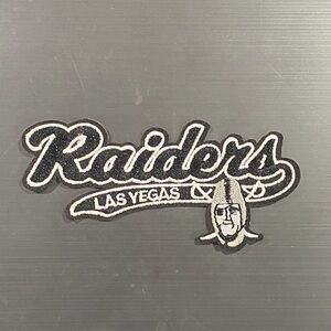 Vintage Throwback Las Vegas Raiders Patch. Approx size 4 x 2 inches
